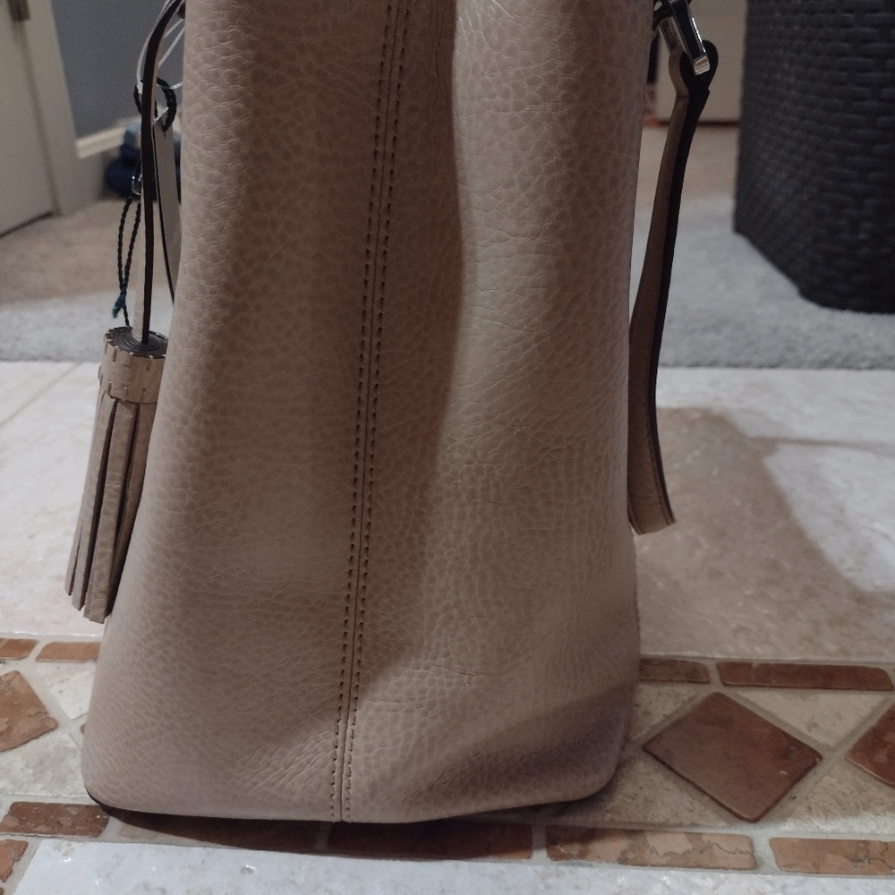 NWT LAUREN Ralph Lauren Annaville Carry All Stone - Picture 4 of 15